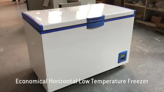 Congelador horizontal comercial de baja temperatura de 468 l con controlador electrónico de temperatura Dw