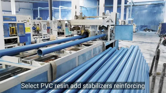Tubería de PVC duradera DN 250 mm para suministro de agua a pozos profundos